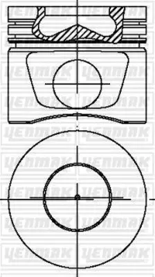 YENMAK 31-04298-050 Pıston+segman Komple-0,50vw Golf 04-09  Passat 06-11  A4 05-08  A6 05-08bkp-Bkd-Bmn-Bre 03G107065J001