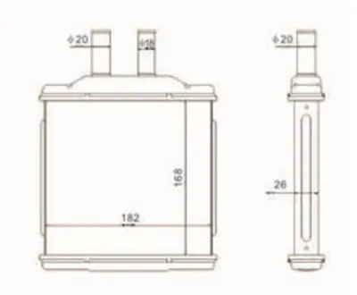 MGA 81188 Kalorifer Radyatoru Brazıng Chevrolet Lacettı /  Daewoo Lacettı Lacettı 04> 96554446 P96554446 PXNHC007 60816088 6313007 350218328000 256M09 QHR2239 5255300 54270