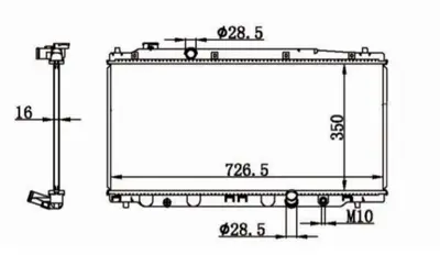MGA 80671 Su Radyatoru Brazıng Honda Jazz 08-15 M/T 19010RB0004 1192006 68150 DRM40035 HD2253 53194 59318 13M36 107218 HD2277