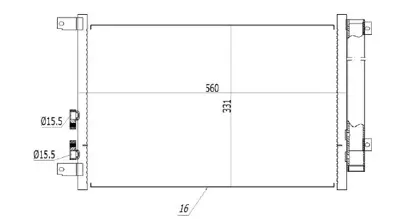 MGA 82353 Klıma Radyatoru   Alfa Romeo  156 TSP0225405 60694667 94746 1005088 8132006 103327 DCN01009 ALA5088D AC809000S 817818