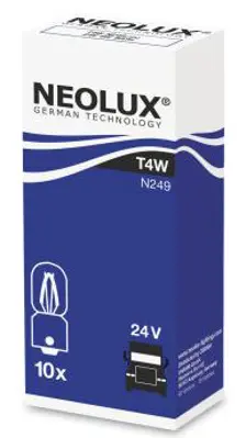 OSRAM N249 Neolux Metal Dipli Ampül Standart 24v T4w 53 N249 Watt  4 Watt Volt   24volt 545019W20C