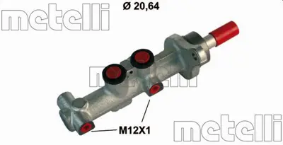 METELLI 05-0863 Ana Fren Sılındırı Opel   Vıvaro 01- 171850 24212017483 33101030 6023 986481050 ADBP510000 FHM1538 H20914571 LM80463 M59061 PMF562