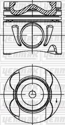 YENMAK 38-04676-000 Pıston Segman 83.5 Mm Std  Rıken Segman   Mercedes   Sprınter  W906 Om651.913 Euro 5 C180 Cdı/C200cdı/C220 Cdı  8.69849E+12
