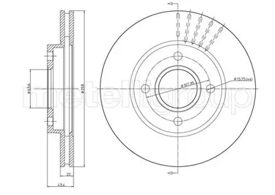 METELLI 23-0476C Fren Dıskı On 258mm Ford   Focus 98-02 - Fıesta 02-   Mazda 2 03-  12578 142242 186560 24012201721 24032201721 250134320 301415 353611752240 360406026000 50912578 51040 7155217002 7835217002PD 9004817J 92096200 92096203 9780611 9780614 986478892 ADM54391 BAR22172 BD5344 BG3359 BG3359C BS4727 BS4727B DDF1072 DF4036 F1621V F1621VR
