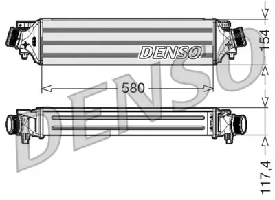 DENSO DIT01002 Turbo Radyatoru Intercooler   alfa Romeo Gıulıetta 10- 50514486 AL4118 1004118 96406 709050 DIT01002 30235 7133111 50539342 RA8000110