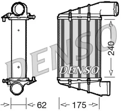 DENSO DIT02001 Intercooler Radyatoru Vw Passat 97-00  Audı A4 95-01  A6 98-05 Afn-Avg-Aeb-Apu 058145805G