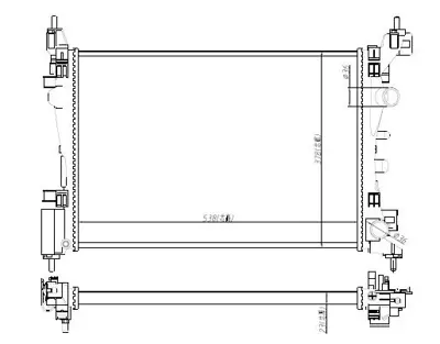 MGA 80744 Su Radyatoru Fıat Punto Opel Corsa D 1300279 1073101 8MK376728791 1300340 61918 QER2471 55701408 FIAT5740 55341A 8MK376728794