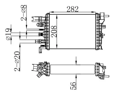 MGA 80767 Turbo Radyatoru Brazıng Express Duster Iı Kangoo Iv Lodgy 1.5 K9k 214106421R CR2632000P WG2193158 723073