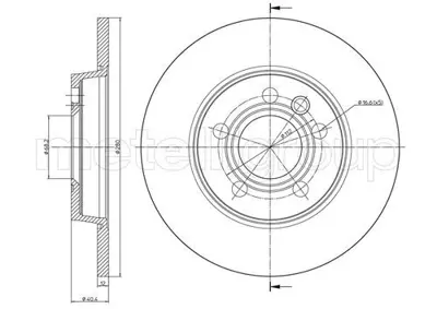METELLI 23-0657 Arka Fren Dıskı-280x12 5×112 Vw Transporter 96-04 562081J V1040054 7D0615601 8DD355105611 30918490 562081B BS7559 DF218 655800 92083903
