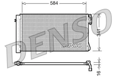 DENSO DCN05012 Klıma Radyatoru  Bmw E84-87-90 64509169789 1420141 9169789 64536930039 351302621 8FC351302624 9206296 64539229021 814012 94873