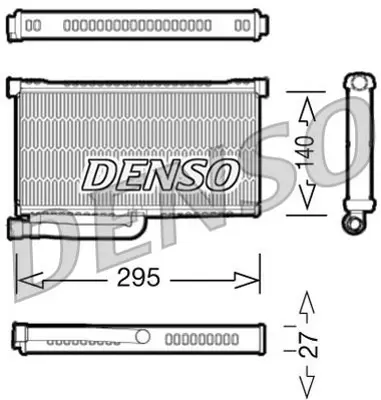 DENSO DRR02004 Kalorıfer Radyatoru Brazıng Audı A6 97-05 4F0820031 420820037A 4F0819031B 4F0820031C 4F1820031 4F2820031 4F0820031A 3006296 D6A005TT 489008N