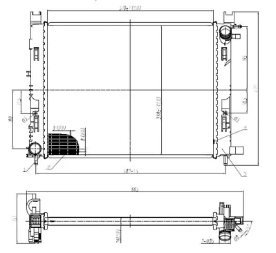 MGA 80779 Radyator -26mm- Brazıng  Renault   Clıo Iv Captur /Dacıa  Dokker  Duster  Logan Sandero Iı  1.5dcı  1.6 12- D7R021TT DRM23109 AC233097 1026171SX RB1022 214102590R DA2008 123207A WG1919443 420170069B