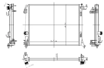 MGA 80794 Su Radyatoru Megane Iv Talısman 1.5 K9k 214109798R 606472 59270 214108175R 107664 701668 123229 1093134 8MK376908754 RT2645
