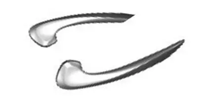 KAYA 589 Kapı Ic Kolcak Kapak Takım R-L Krom Renault Fluence 809540011R