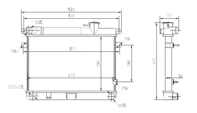 MGA 80819 Su Radyatoru M131 3 Sıralı Kapaklı 85008077