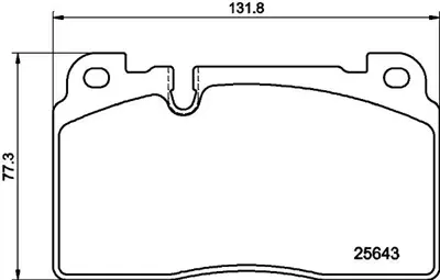 HELLA 8DB 355 020-241 On Fren Balatası 16mm Audı Q5 8R0698151L 116021 1163606919 8K0698151H 16798 BL2550A1 8K0698151E 8K0698151L 986494259 8DB355013751