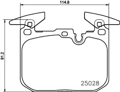 HELLA 8DB 355 021-271 Fren Balatası On  Bmw F20-F22-F23-F30-F34-F32-F33-F36  34106799805 P06088X P06097 GDB1943 34106872334 34116859282 P06088 149100 FDB4662 34112284969