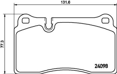 HELLA 8DB 355 011-851 On Fren Balatası Vw Touareg 7L6698151E 224788 BL2035A2 986494207 7L6698151J JQ101215 2247138 8DB355011851 V1082961 13047048332