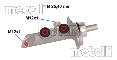 METELLI 05-0891 Fren Ana Merkezı 25.40 Mm Megane Iı Hb 77 01 208 842