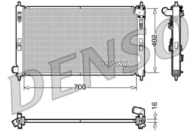 DENSO DRM45023 Su Radyatör Cıtroen  C4 Aırcross / C-Crosser - Mıtsubıshı  Asx 1.6-1.8 08// Lancer 1.5-1.6-1.8-2.0 08// Outlander 2.0-2.4 06/12 - P 18M41 53906 628952 701578 735575