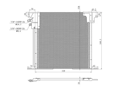 MGA 82420 Klıma Radyatorumercedes-Benz  W638 Vıto V200-V200cdı-108cdı-110cdı-110td-112cdı-1 6388350170 35305 KDMZ220 TSP0225126 8FC351037344 8FC351037341 AC212000P AC212000S 7500195 MS5220