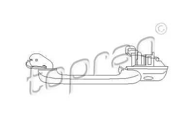 TOPRAN 103095001 Sol On Kapı Kolu Vw Golf 1H0837207 1H0837207B3FZ 1H0837208B3FZ 1H0837207C3FZ 837280001 1H0837207C 112303 1H0837207B 601001015407P 103095