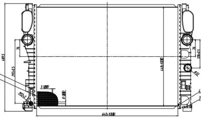 MGA 80875 Su Radyatoru Mercedes W211-W219 / M112 / E240-320 D7M031TT 2115000102 313568 118156 2115001302 MS2341 60302341 734805 8MK376718011 53423