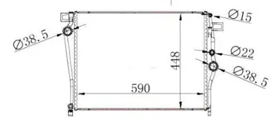 MGA 80884 Su Radyatoru Brazıng Mercedes C Class W205 Om626 C180-C200 Blutech 995006903 MS2703 627035 107815 A0995006903 DRM17105 RA0171060 995007100 995003303 60520043