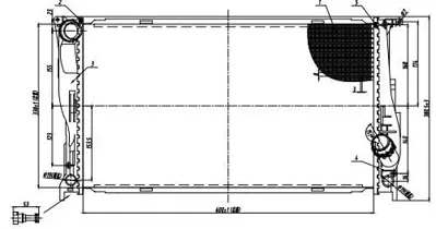 MGA 80885 Su Radyatoru Brazıng  Bmw E84-E90-E92 / N20-N54  BM024R006A 17117547059 107534 BW2542 59210 8MK376792263 DRM05003 70824283 8MK376792261 M0050840