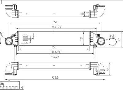 MGA 80896 Turbo Radyatoru Brazıng Mercedes  W203 00-07 S203 01-07 Cl203 01-08  2035000600 60304297 A2035000400 MS4379 2035000400 2035000000 351319202060 A2035000600 A2035000000 30161