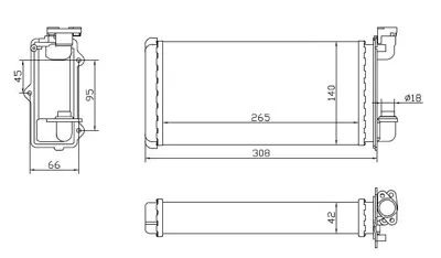 MGA 81232 Kalorıfer  Radyatoru Bmw 3 Serı E30  82-91  64118391362 1373772 R21068 64111373772 320011 70501 812238 BMW7020 53543 6006022