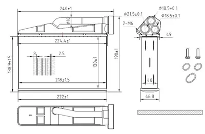 MGA 81234 Kalorıfer Radyatoru Brazıng  Bmw 5  5 Tourıng E39 520d/I 523ı 96 / 03 525ı/D 00 / 03 525td/Tds 528ı 6006541 64118385562 715305 R21522 70530 AH240000S 54409 8FH351333204 BWA6541 D6B017TT