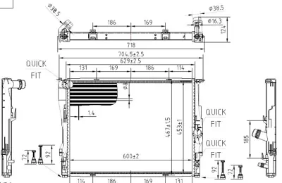 MGA 80905 Su Radyatoru  Bmw E87-E90 / Manuel  / N45-N46-N52  17117521931 17117521048 17117521046 17117566339 8MK376782071 17117562079 53474 BW2303 17117542199 17112283468