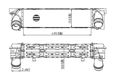 MGA 80927 Turbo Radyatoru Bmw  F20/30 N20 2012-17 17517618809 57026N 7600532 57027N 6004467 6004466 17517600532 7618809 107301 96449