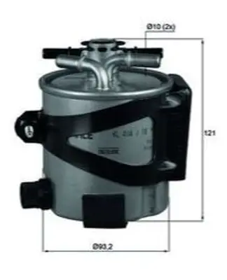 BEHR MAHLE KLH44/17 Yakıt Fıltresı  Renault   Megane Iı 1.5dcı 05-/ Scenıc Iı 1.5dcı 05-/ Grand Scenıc Iı 1.5dcı 05- 9207KFPCSMS L494606 FCS759 NF2471 PF3261 16400JD50A 8200618583 8200619866 FC1296 V460504