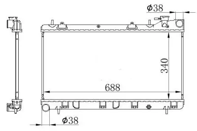 MGA 80943 Motor Su Radyatoru Subaru Impreza Forester 96-01 Manuel 45199-FA100