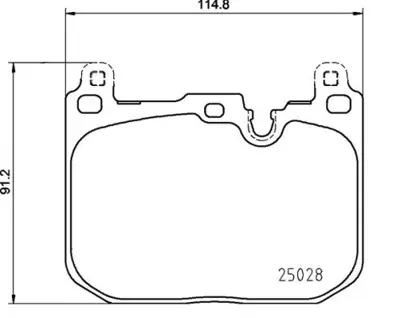 BREMBO P 06 110 Fren Balatası On  Bmw   f39-F40-F44-F48 Arka Mını F54-F56-F57-F60 34106889266 DP32393C 10393 P06110N D1609 DP42393R JCP8231 2149120 601391 P06098N