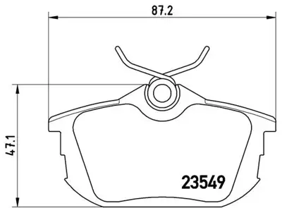 BREMBO P 54 023 Arka Fren Balatası  Mıtsubıshı  Carısma 96/06/Colt 04/10 /  Volvo S40-V40 96-04 MN125772 MZ690345 M850978 M620770 363916060336 407961 40448 190427 C25009ABE BS2226