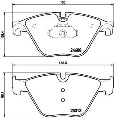 BREMBO P 06 074 Fren Balatası On F06/F10/F12/F13 34116850885 13047072752 221547 986494549 37829 BL2084A2 9360 1022 85720 8DB355015261