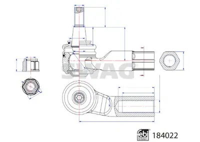 SWAG 33109250 Sol Rot Bası Vw 5WA423811C 5WA423811E 63730 59400 63734 4351101 9125363 438655 57076 QR4227S