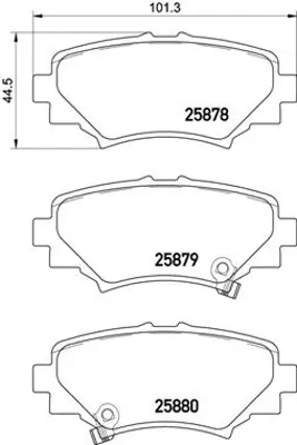 BREMBO P 49 049 Fren Balatası Arka Mazda 3 2013-/ PAD1969 B4Y02648ZB 258781401 35032 P49049N P49049 10090 B4Y02648ZA 157002 5P1918
