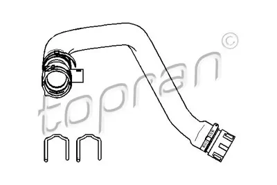 TOPRAN 501567001 Radyator Alt Hortumu  Bmw   E39  11531705224 28522 3406030 824572301 501567 1035670SX 221294 1705224 8197024 RH1102