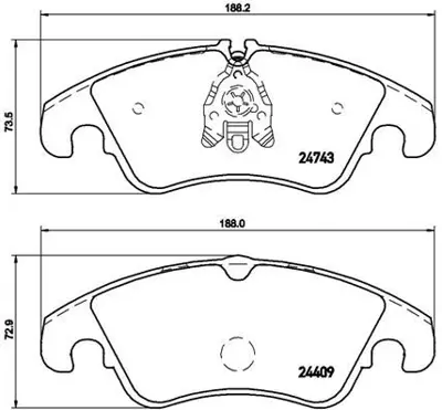 BREMBO P 85 098X On Fren Balatası Audı A4 A5 A6 Q5 8K0698151H FP3276E 8R0698151 4GD698151C 4G0698151L MDB2934 13046027652 8K0698151E FDB4044 8K0698151G