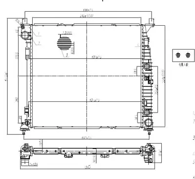 MGA 80968 Su Radyatoru Mercedes X166-W166-C292 |gl350cdı-Gle250-350-400 D |ml250-350-400 Cdı 8MK376790644 120134N 550020 995001303 A0995001303 118218 A995001303 MS2694 30012704 CR1906000S