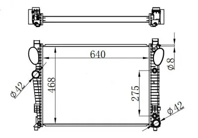 MGA 80976 Su Radyatoru Brazıng Mercedes S Serı W220 | M112 A2205001403 2205002403 2205001403 376712591 55337 A5000322024 DRM17093 KMS306 62774 MS2306