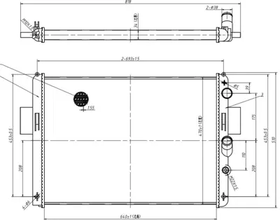 MGA 80989 Su Radyatoru Iveco Daıly Iı 93824070 731572 R12345 58243 CR633000S IV2061 28002061 61972 8MK376720361 400768