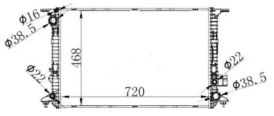 MGA 80998 Su Radyatoru Brazıng Audı 4H0121251C 60327 AIA2365 AI2365 8MK376750311 AD064R002 480088N 550610D8 CR1022000P 8MK376750314