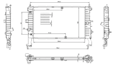 MGA 80218 Su Radyatoru Brazıng 32mm Opel  Merıva A  1.3cdtı  1.7cdtı  03-10 1300260 1300230 13148295 R12770 OL2346 63092 DRM20106 1013000260 734386 8MK376771241