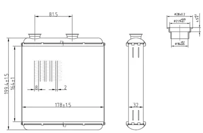 MGA 81256 Kalorıfer Radyatoru Brazıng Opel    Merıva  1.4 1.6 1.3cdtı 1.7dtı|cdtı 03-10  1618288 6448T3 77363898 55702423 39033120 1618468 77365032 6448X8 9016488 8FH351311231