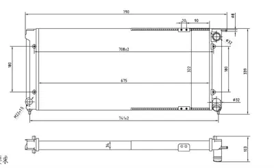 MGA 80258 Su Radyatoru Vw 191121253 191121251C 301210251191C 652621 191121251 191121253B 191121251F 191121251CF 191121251BJ 191121253J
